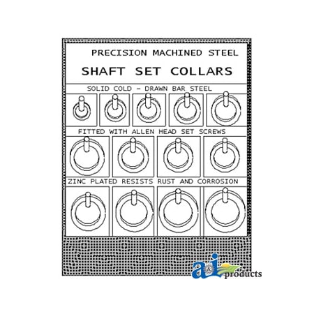 A & I Products Set Collar Displays 14" x14" x5" A-SCDB01